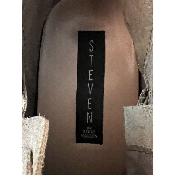 Steven by Steve Madden Women's Leather Ankle Boots Gray Suede Sz 6.5 Good Cond! - Picture 2 of 5